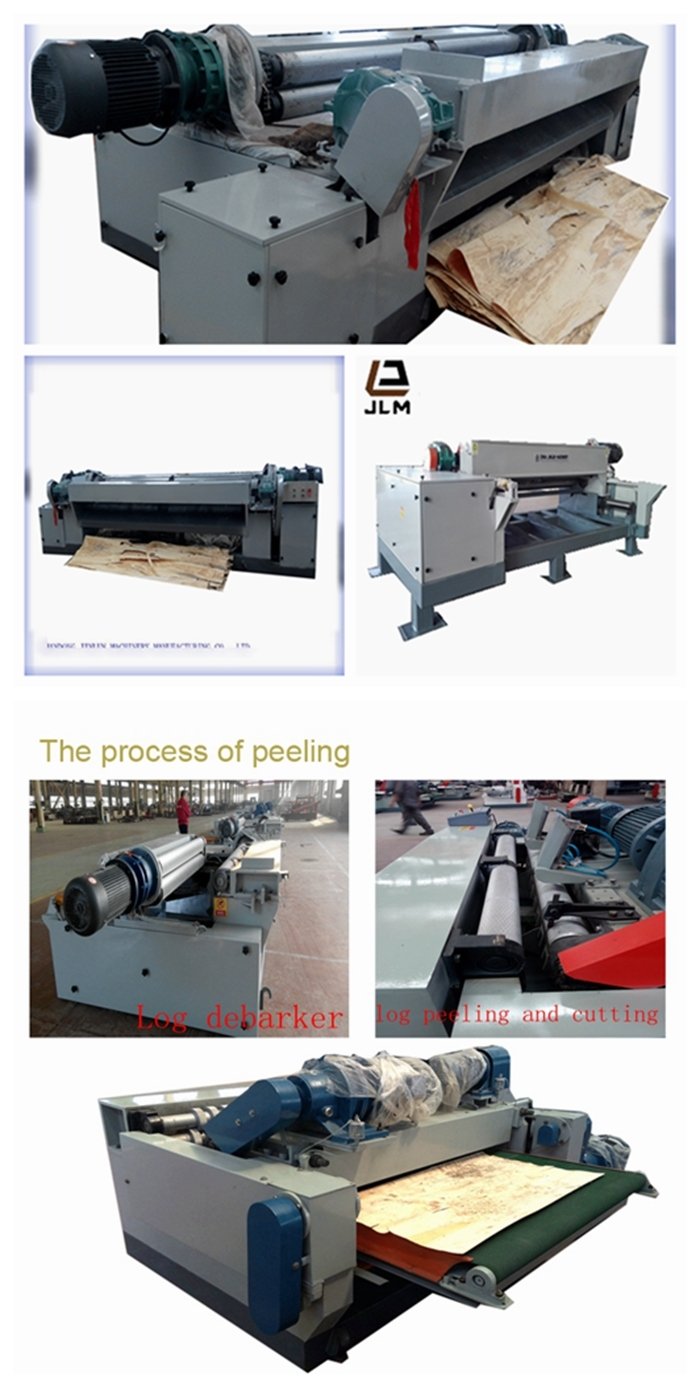 Máquina de torno descortezadora de troncos de madera