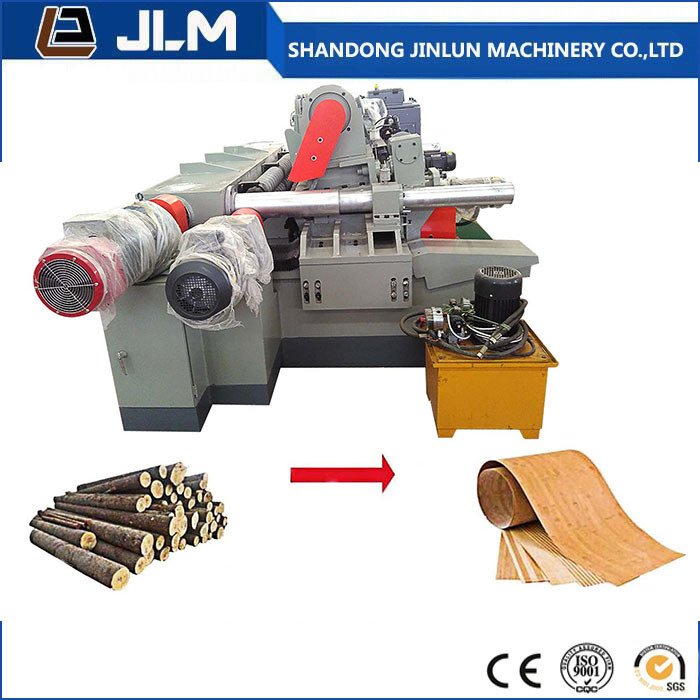 Torno de pelado rotativo CNC sin mandril