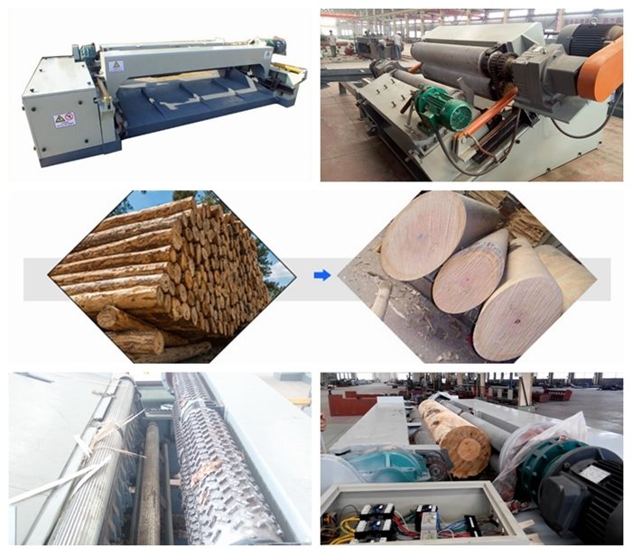 Descortezadora de troncos de 8 pies