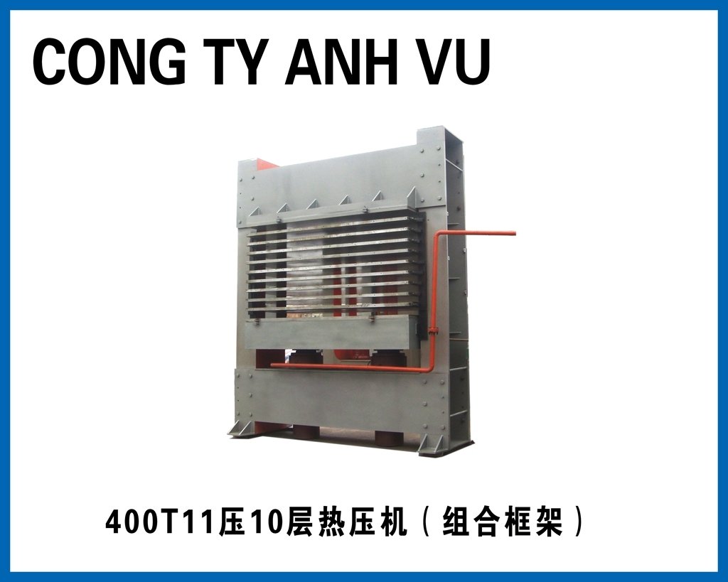 Tablero a base de madera 500 T Torno de prensa en caliente con 10 capas