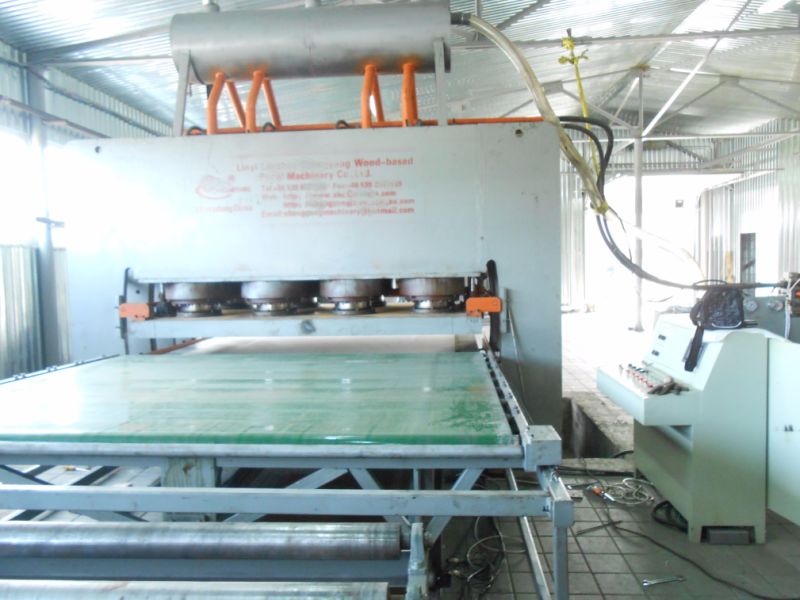 Precio de f&aacute;brica barato Linyi 1200t Prensa caliente de ciclo corto (doble cara) para la producci&oacute;n de madera contrachapada de melamina