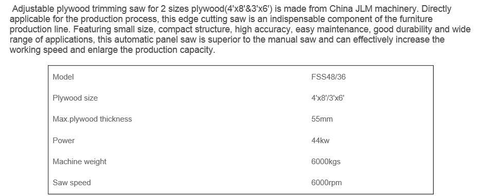 Sierra de corte de madera contrachapada de melamina Shandong Jinlun directa de fábrica de China