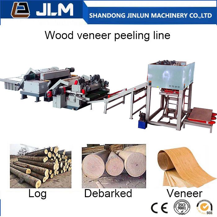 Línea de producción de chapa de madera contrachapada para madera contrachapada