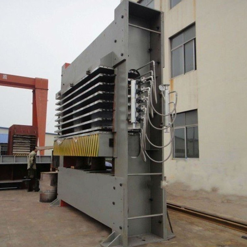 Máquina de prensado en caliente de melamina de ciclo corto para pegar chapa de cara