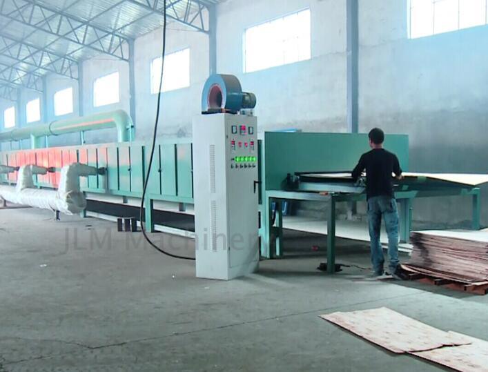 Máquina secadora de rodillos de chapa de núcleo de madera contrachapada