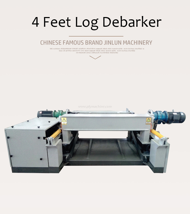 Máquina descortezadora de troncos de madera de 4/8 pies para hacer chapa