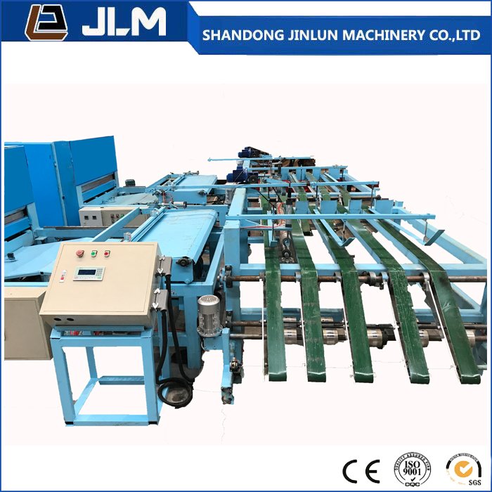Máquina automática de empalme de bufanda de chapa de 4 pies con molinillo