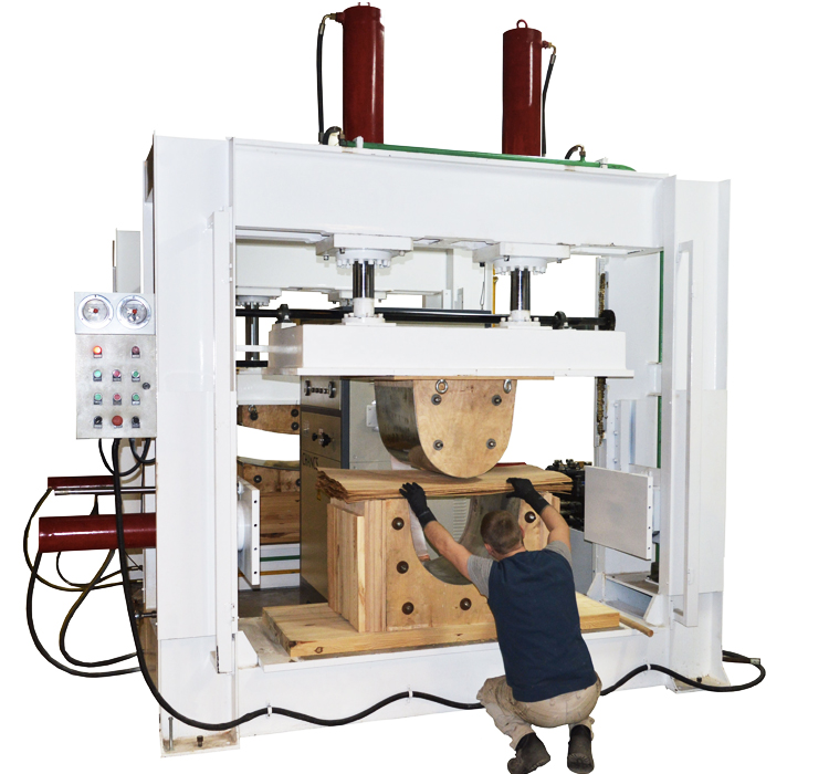 Prensa de madera de alta frecuencia Ventas de máquinas de prensa dobladora de madera contrachapada Jinlun Machinery