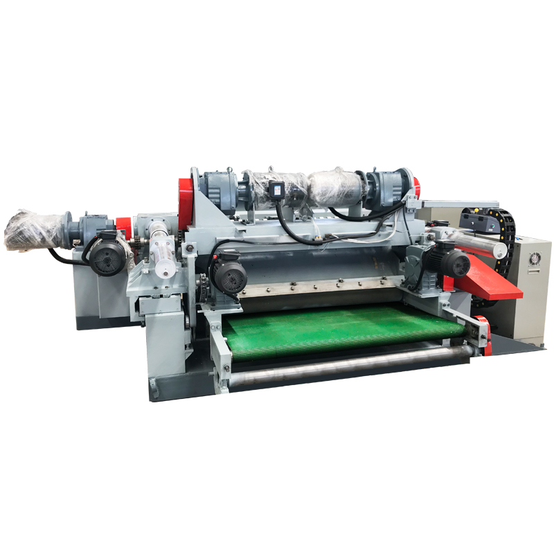 Torno de pelado de chapa de troncos automático de 4 pies con control CNC para madera contrachapada