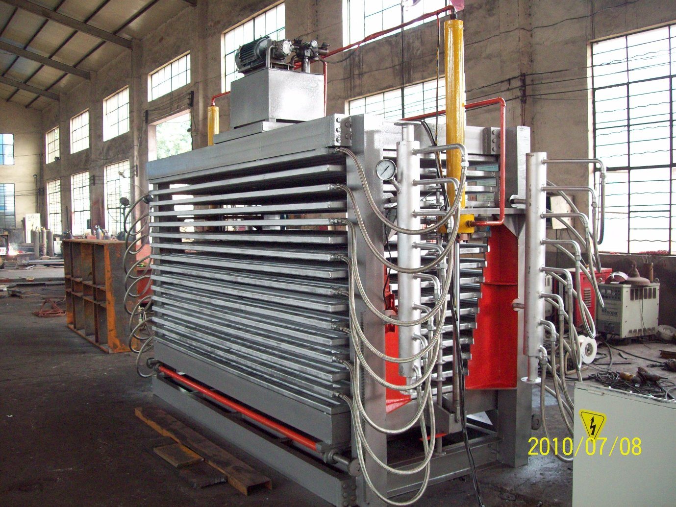 La máquina secadora de respiración de chapa de madera contrachapada