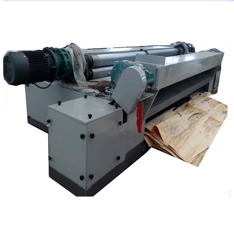 Máquina de torno descortezadora de troncos de madera