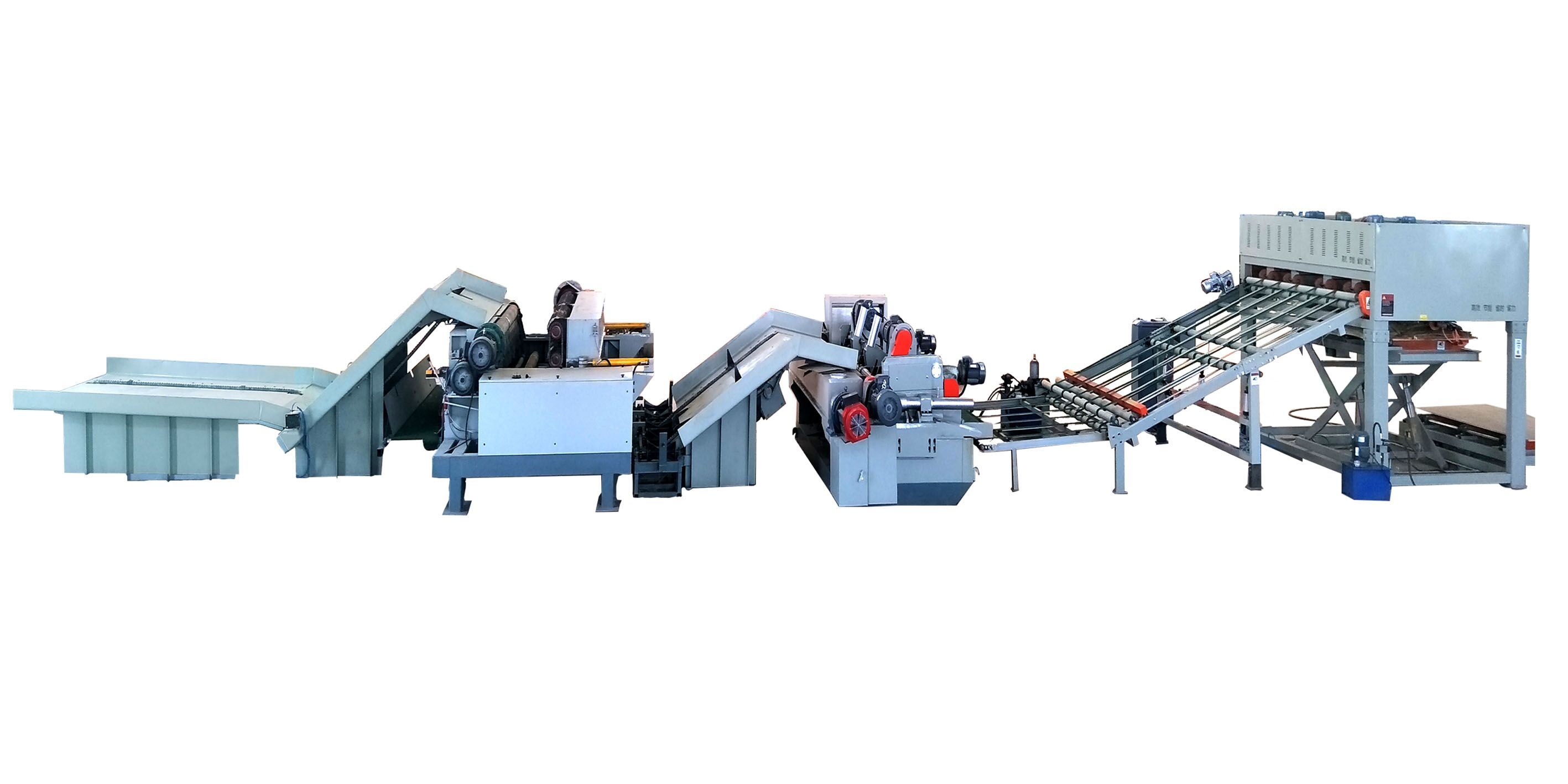 Venta caliente Control CNC automático Línea de pelado de chapa de madera de registro de 8 pies de China