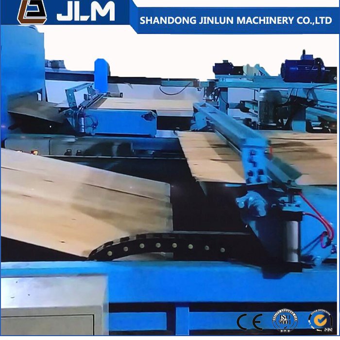 Máquina automática de empalme de bufanda de chapa de 4 pies con molinillo